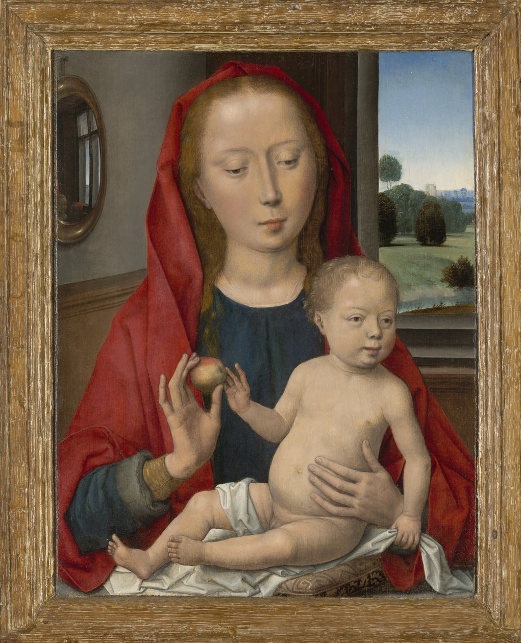 Maagd en Kind, 1485-90 door Hans Memling