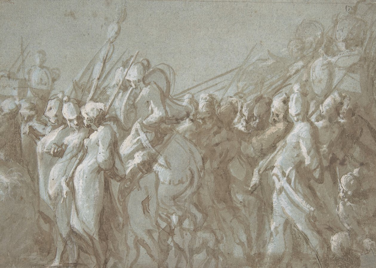 Militaire Processie, 16e eeuw door Hans Mont