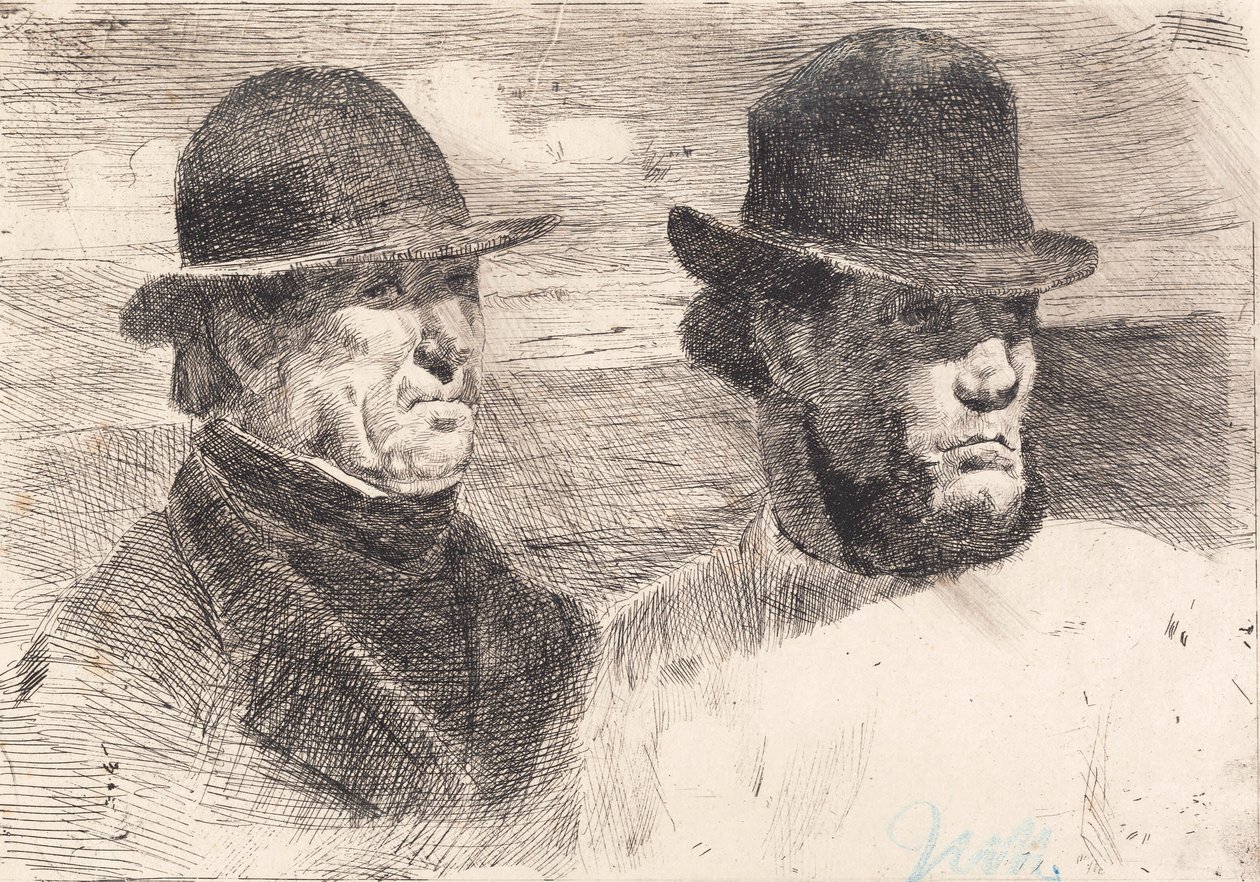 "De twee vuurtorenwachters" door Hans Nikolaj Hansen