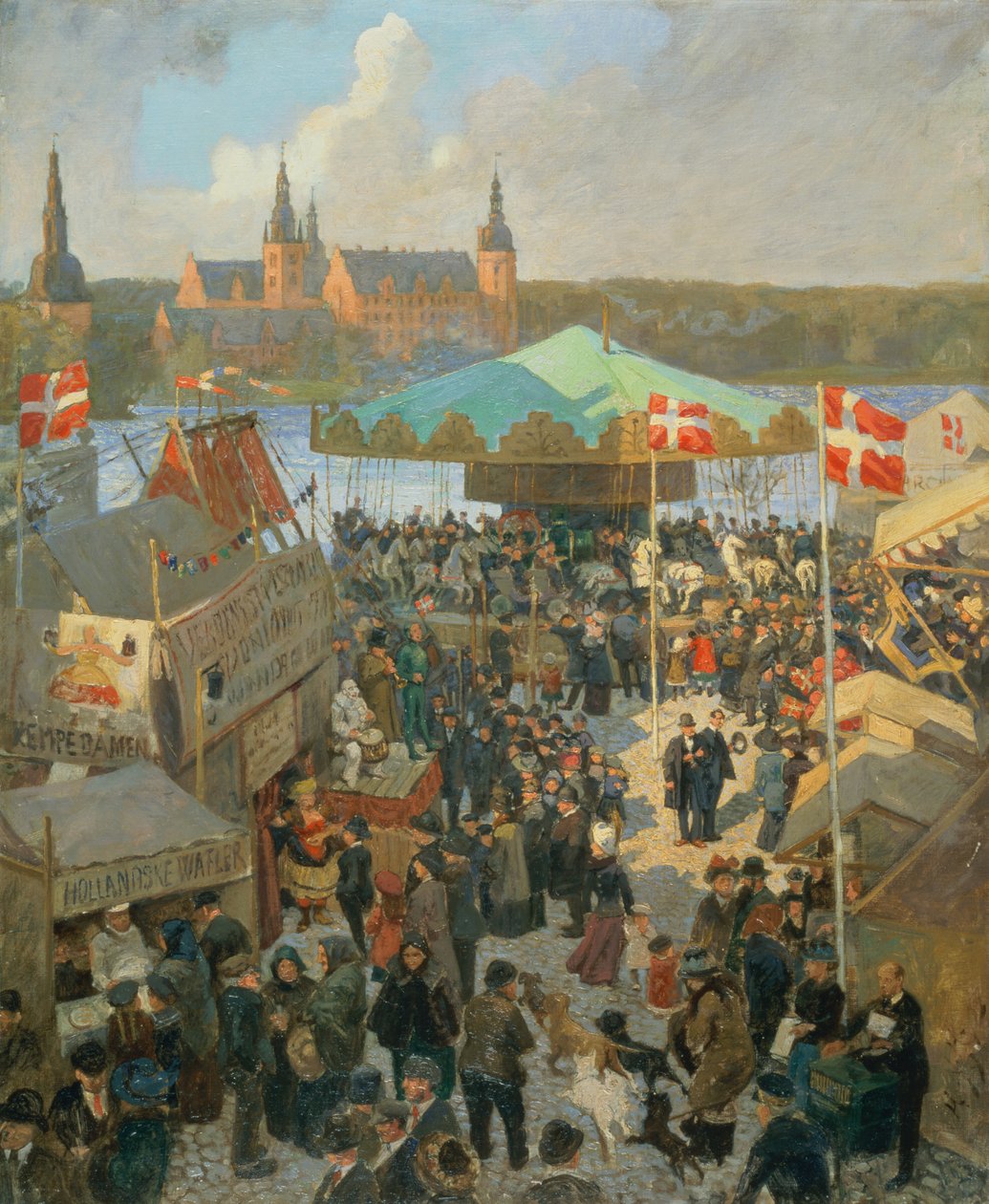 Novembermarkt in Hillerod door Hans Nikolaj Hansen