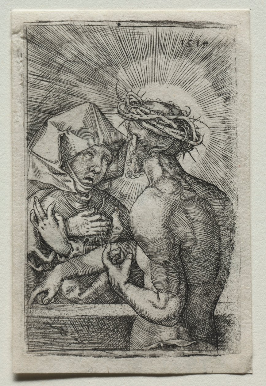 Christus en de Maagd, 1519 door Hans Sebald Beham