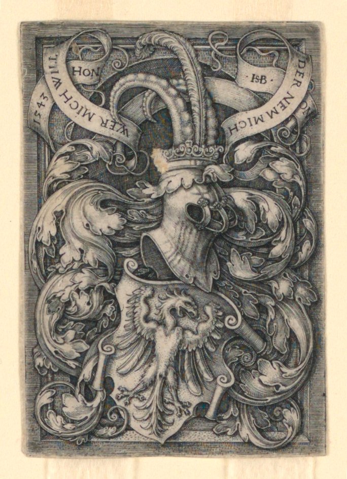 Wapen met een Adelaar door Hans Sebald Beham