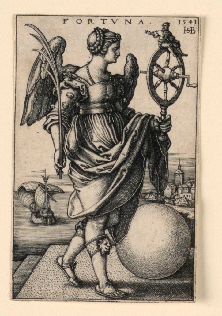 Fortuna (Fortuin) door Hans Sebald Beham