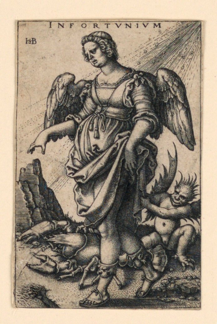 Infortunium (Ongeluk) door Hans Sebald Beham