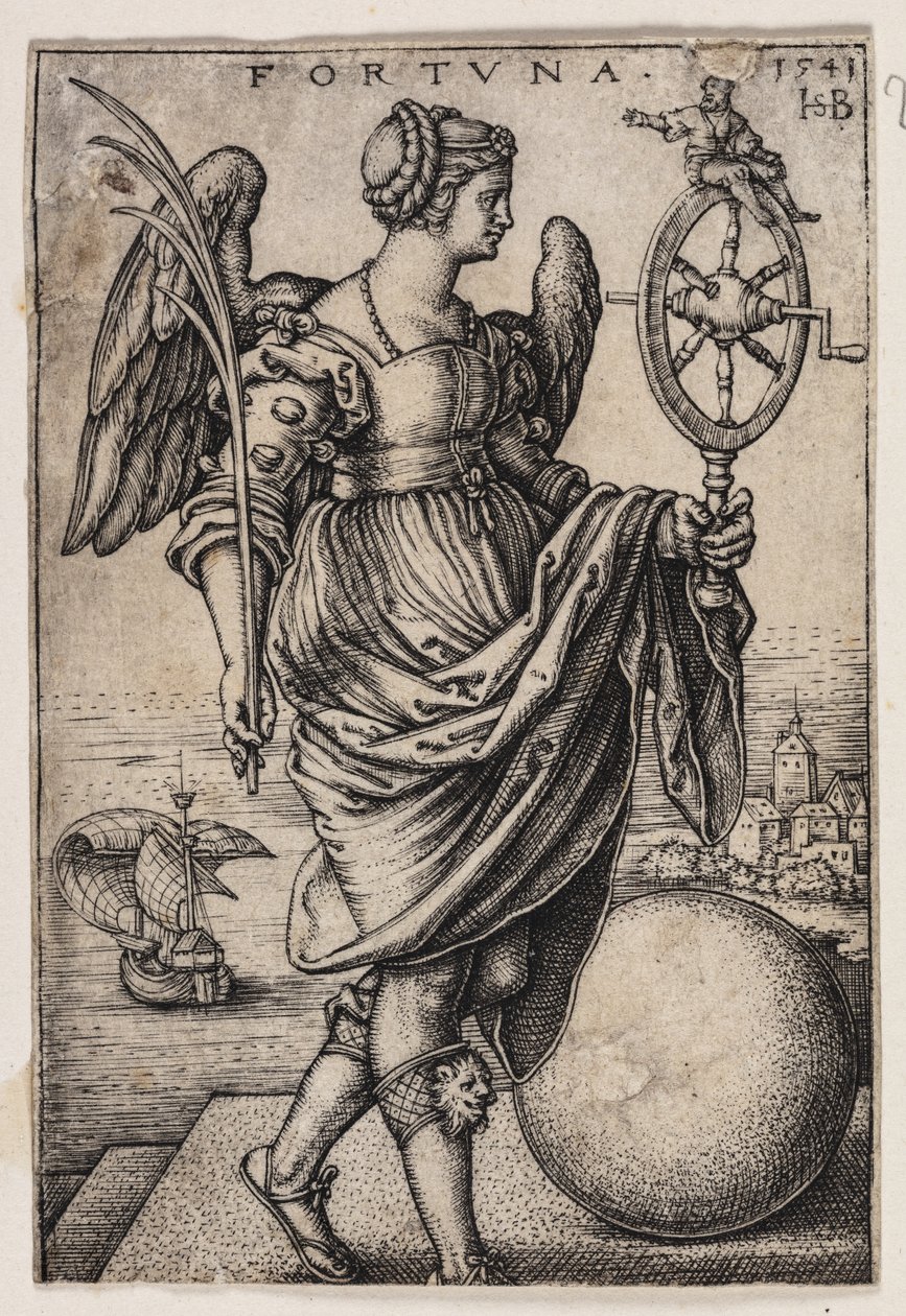 Geluk (Fortuna) door Hans Sebald Beham