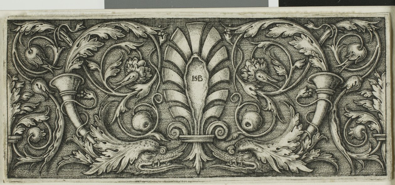 Ornament met een palm door Hans Sebald Beham