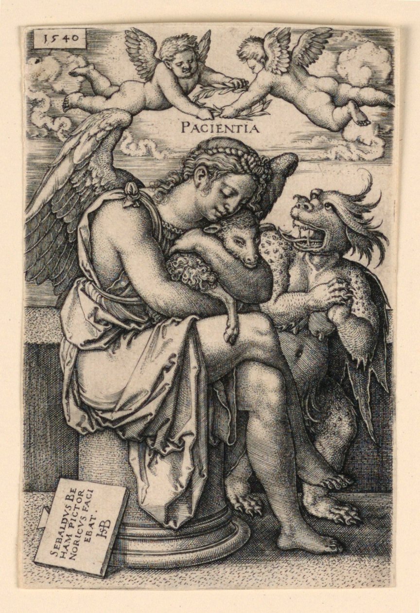 Pacientia (Geduld) door Hans Sebald Beham