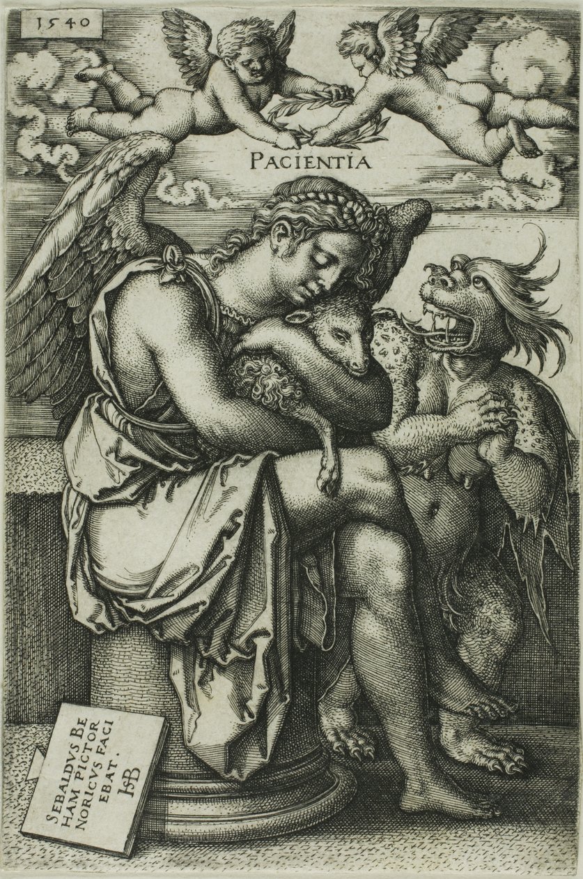 Geduld door Hans Sebald Beham