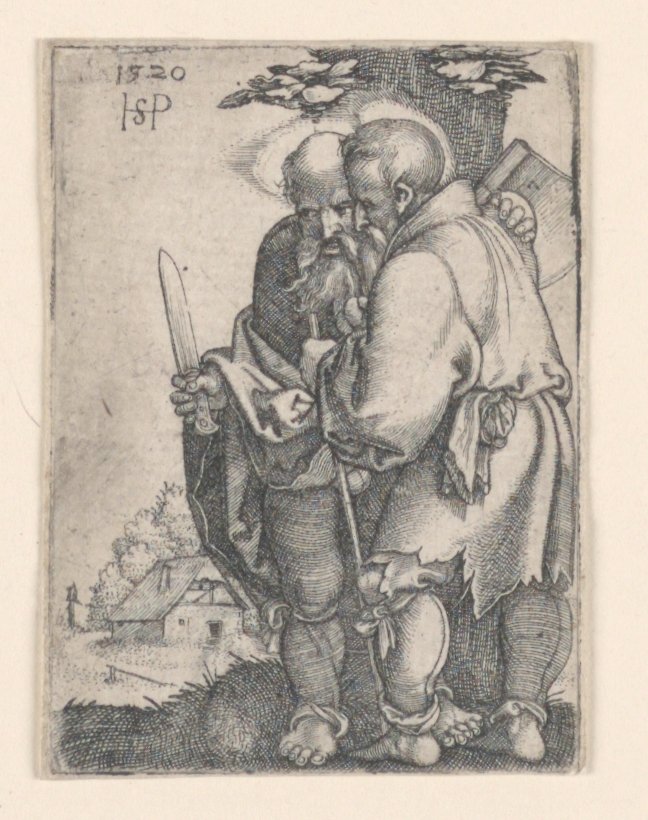 Sint Bartholomeus en Sint Matthias door Hans Sebald Beham