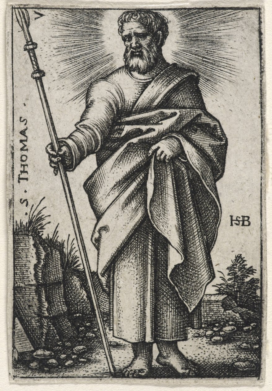 Sint Thomas door Hans Sebald Beham