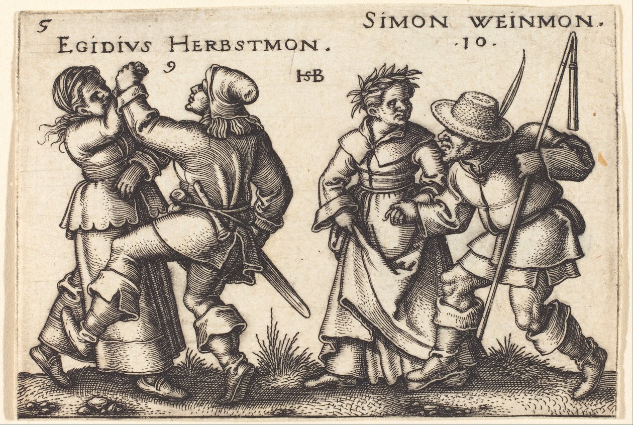 September en Oktober door Hans Sebald Beham