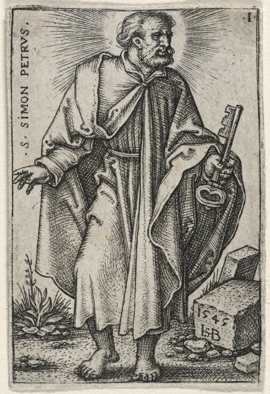St. Peter, 1541-46 door Hans Sebald Beham