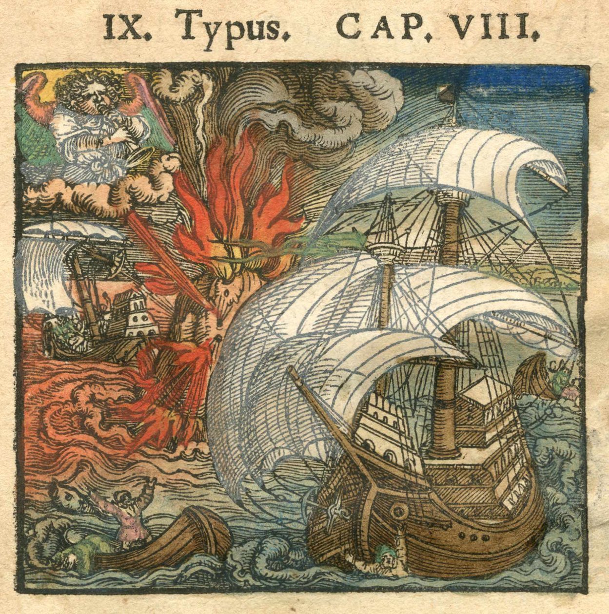 De Zondvloed, 1540 door Hans Sebald Beham