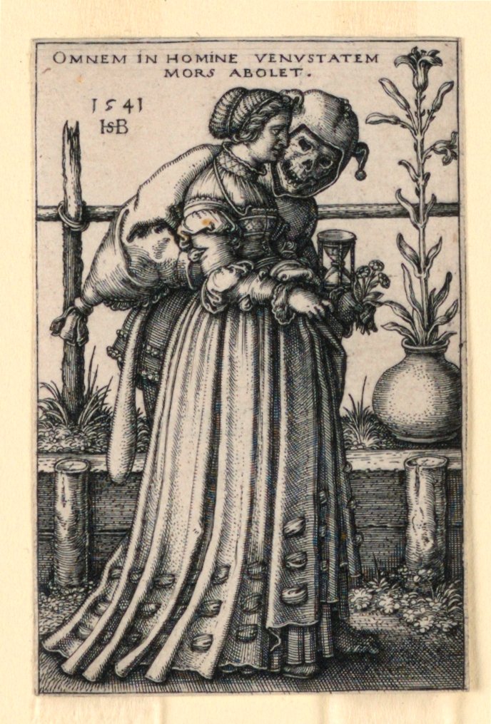 De dame en de dood door Hans Sebald Beham