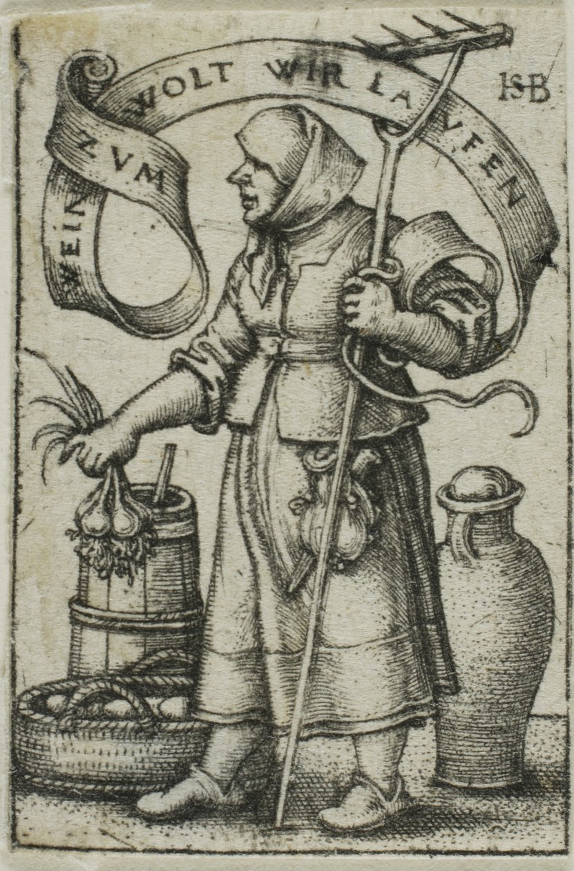 De Marktvrouw door Hans Sebald Beham