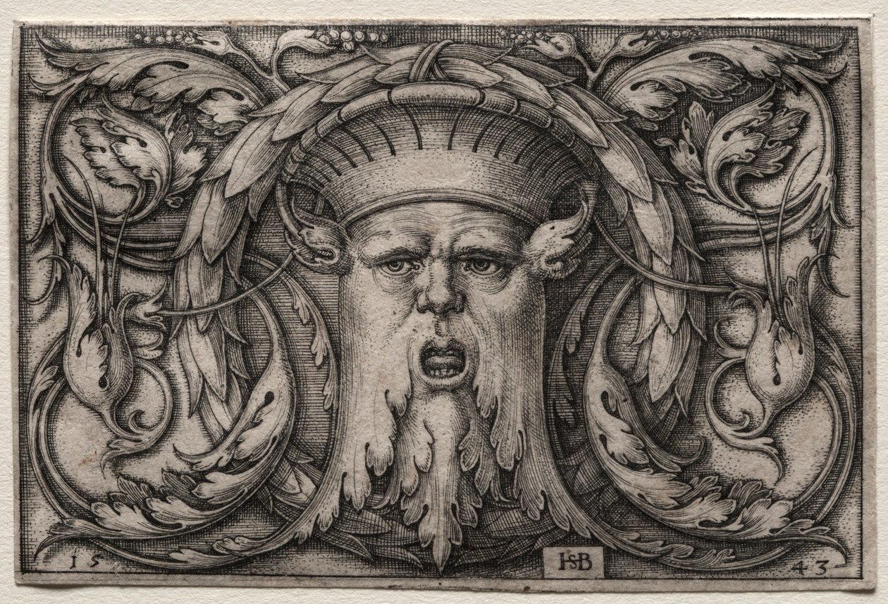 Het masker, 1543 door Hans Sebald Beham