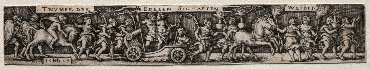 De triomf van vrouwen door Hans Sebald Beham