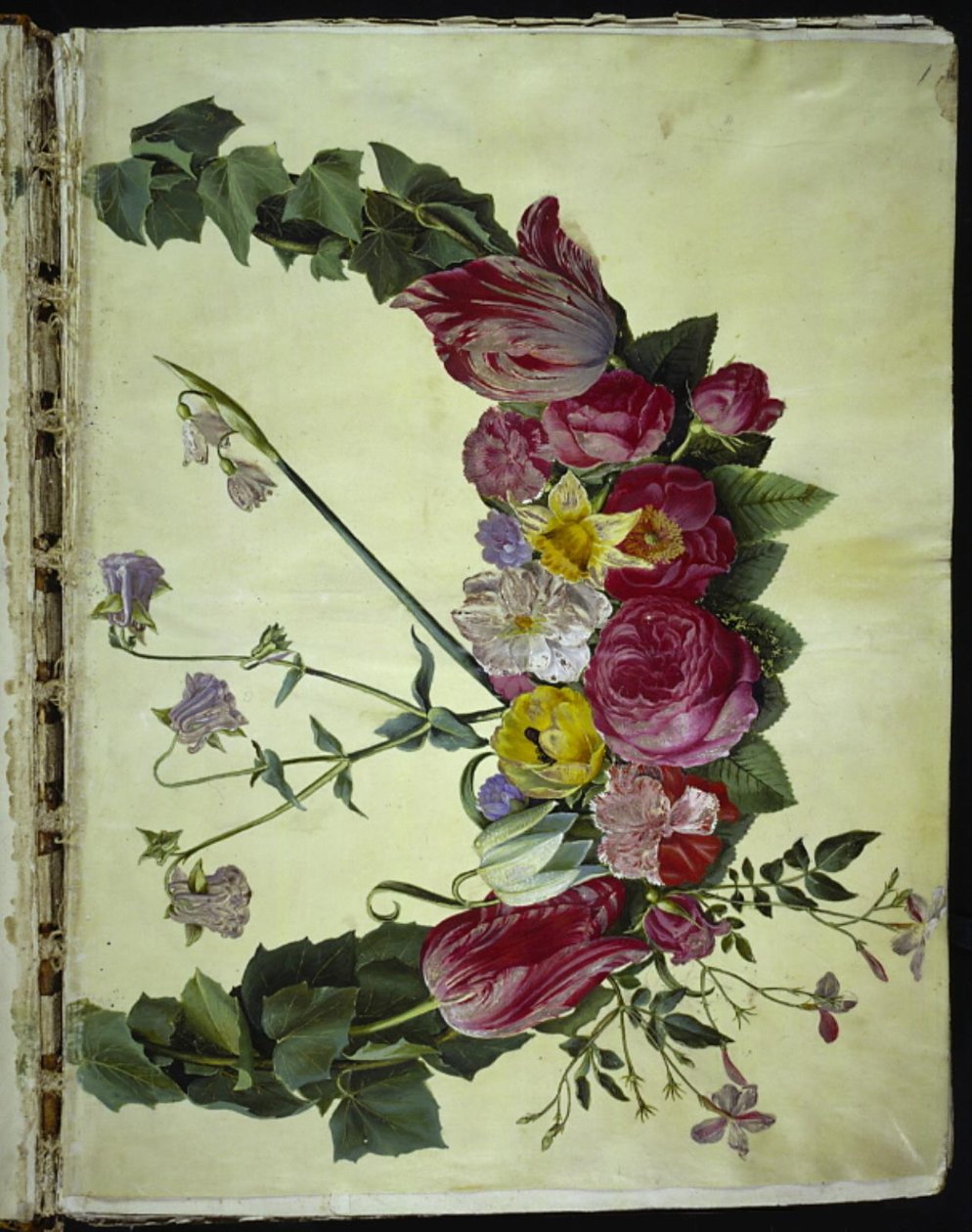 Bloemenkrans door Hans Simon Holtzbecker