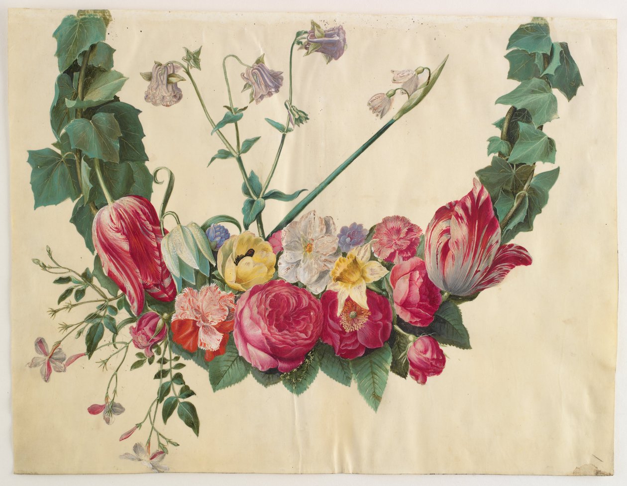 Blomsterranke door Hans Simon Holtzbecker