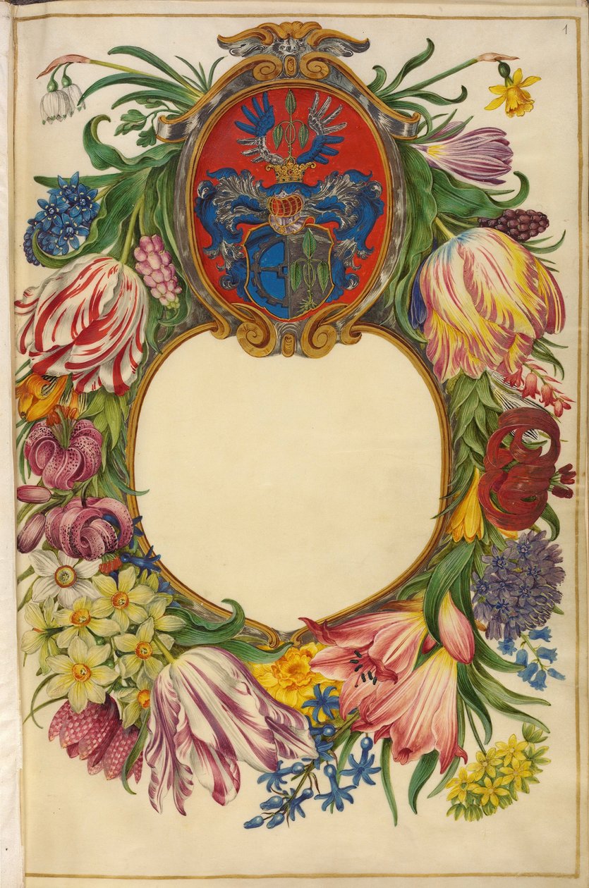 Duits: Titelpagina Moller-Florilegium (1) door Hans Simon Holtzbecker