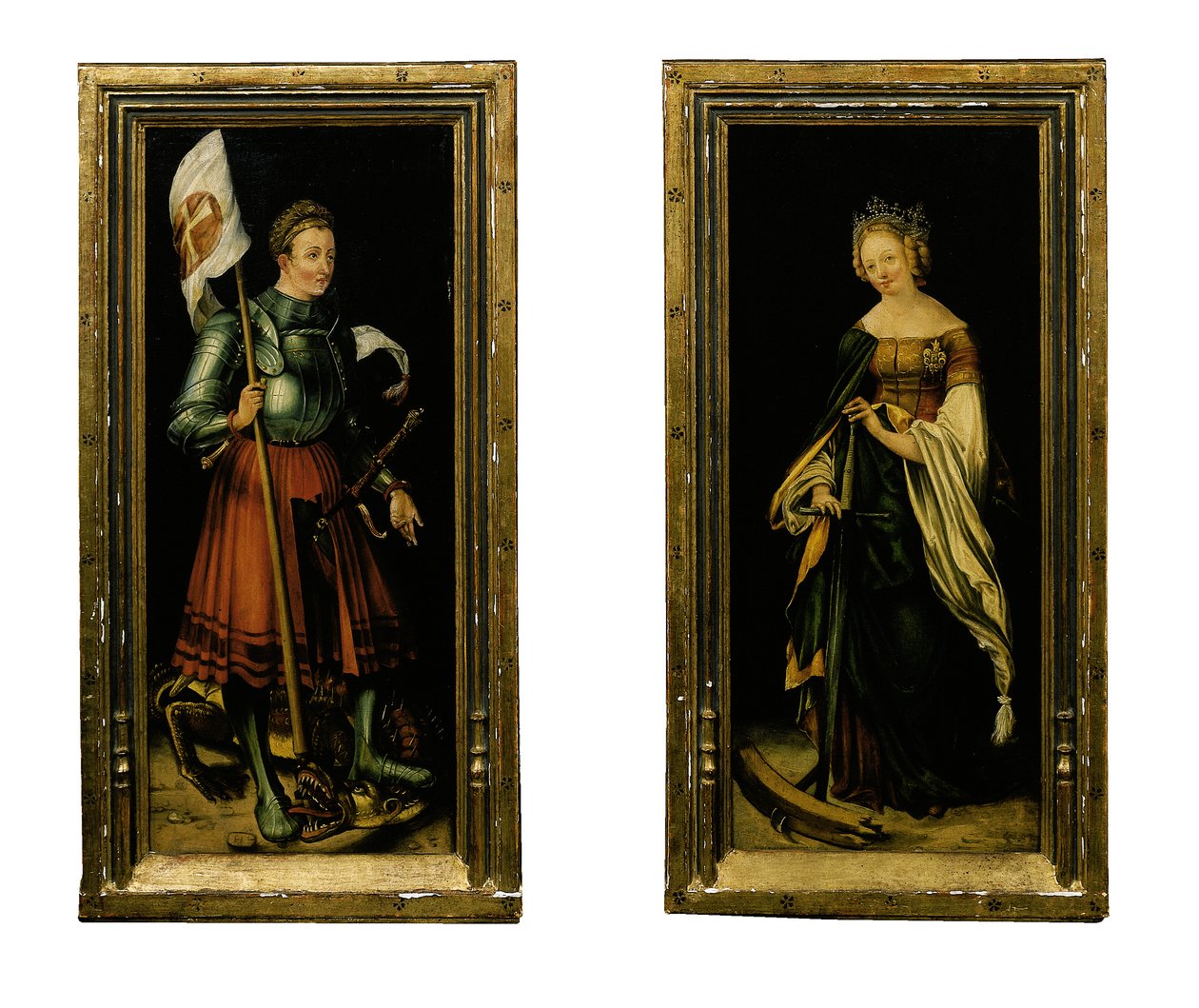 Sint Joris en Sint Catharina door Hans Suess Kulmbach