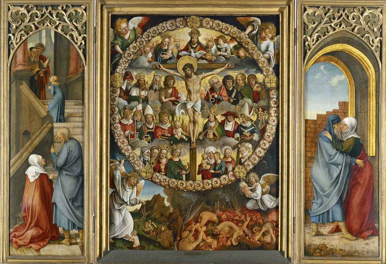 Drieluik van de Rozenkrans door Hans Suess Kulmbach von
