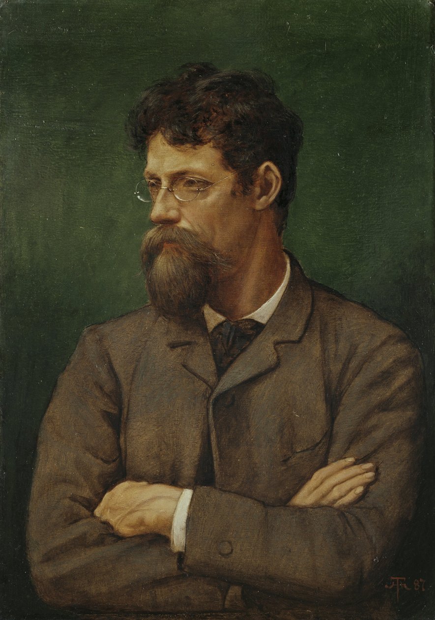 De schilder Albert Lang door Hans Thoma
