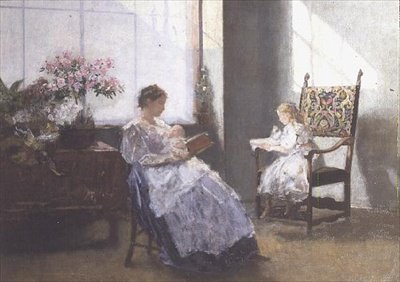 Mevrouw Masarai en haar Dochter door Hans Tichy