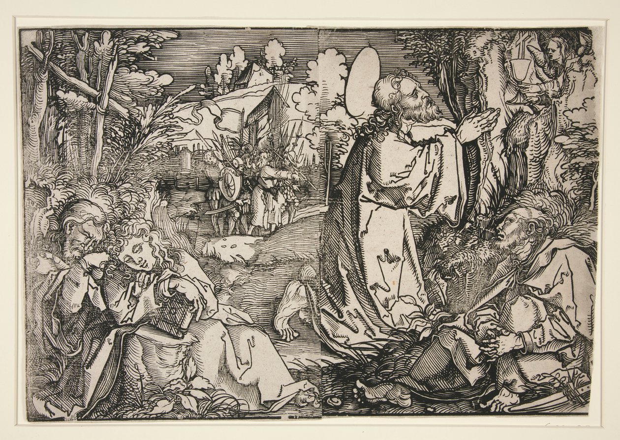 Christus op de Olijfberg door Hans Weiditz