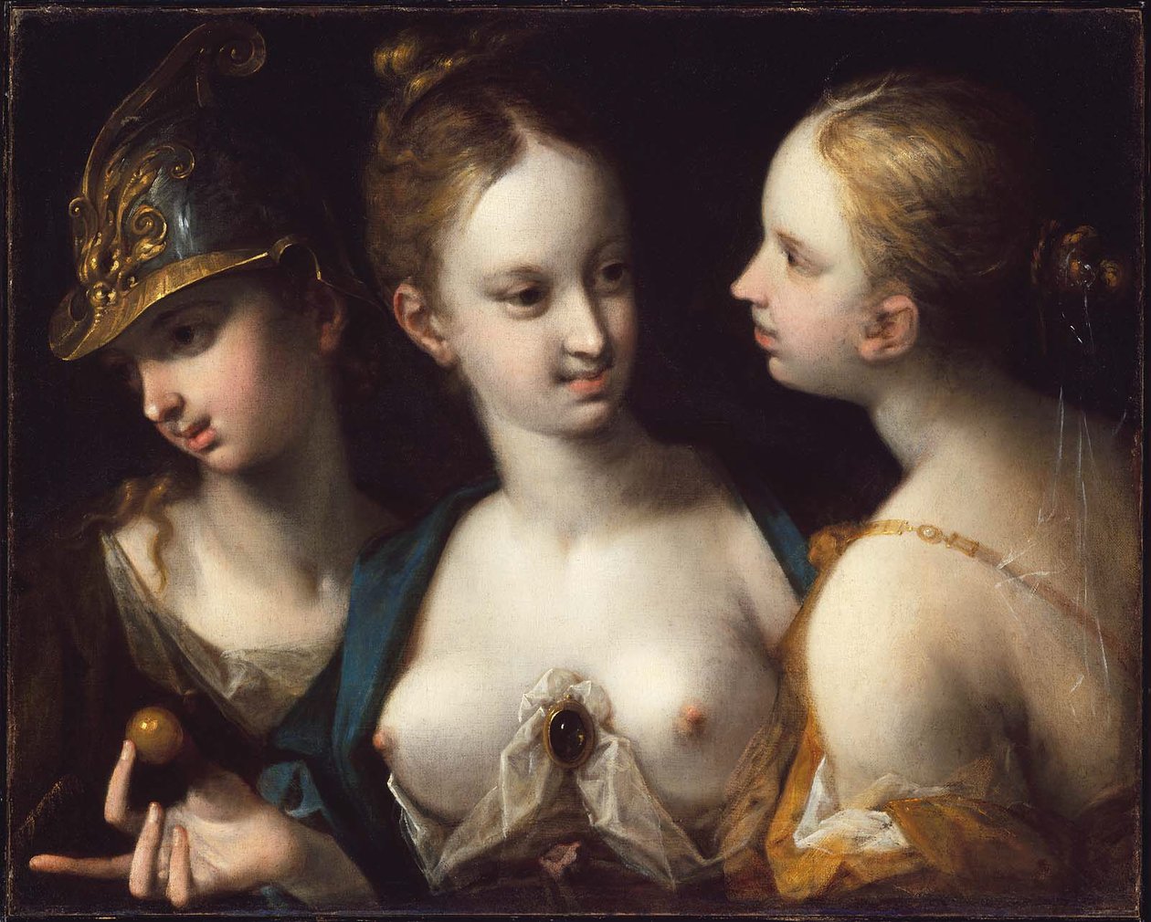 Pallas Athena, Venus en Juno door Hans von Aachen