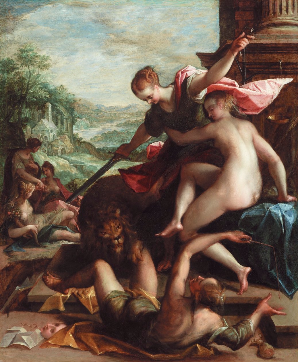 De triomf van de waarheid door Hans von Aachen