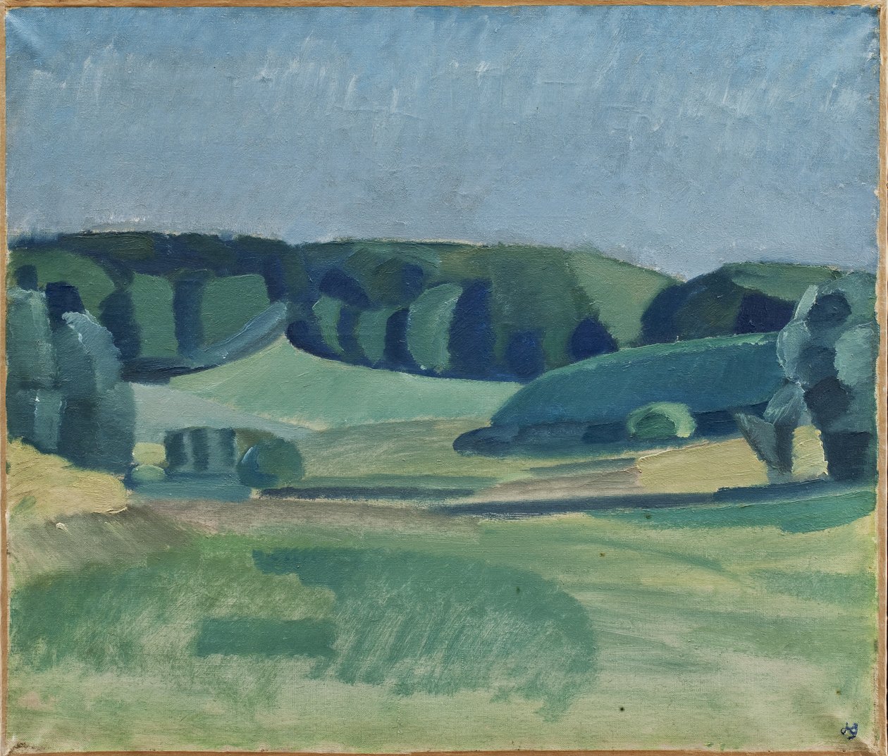 Landschap nabij Bistrup door Harald Giersing