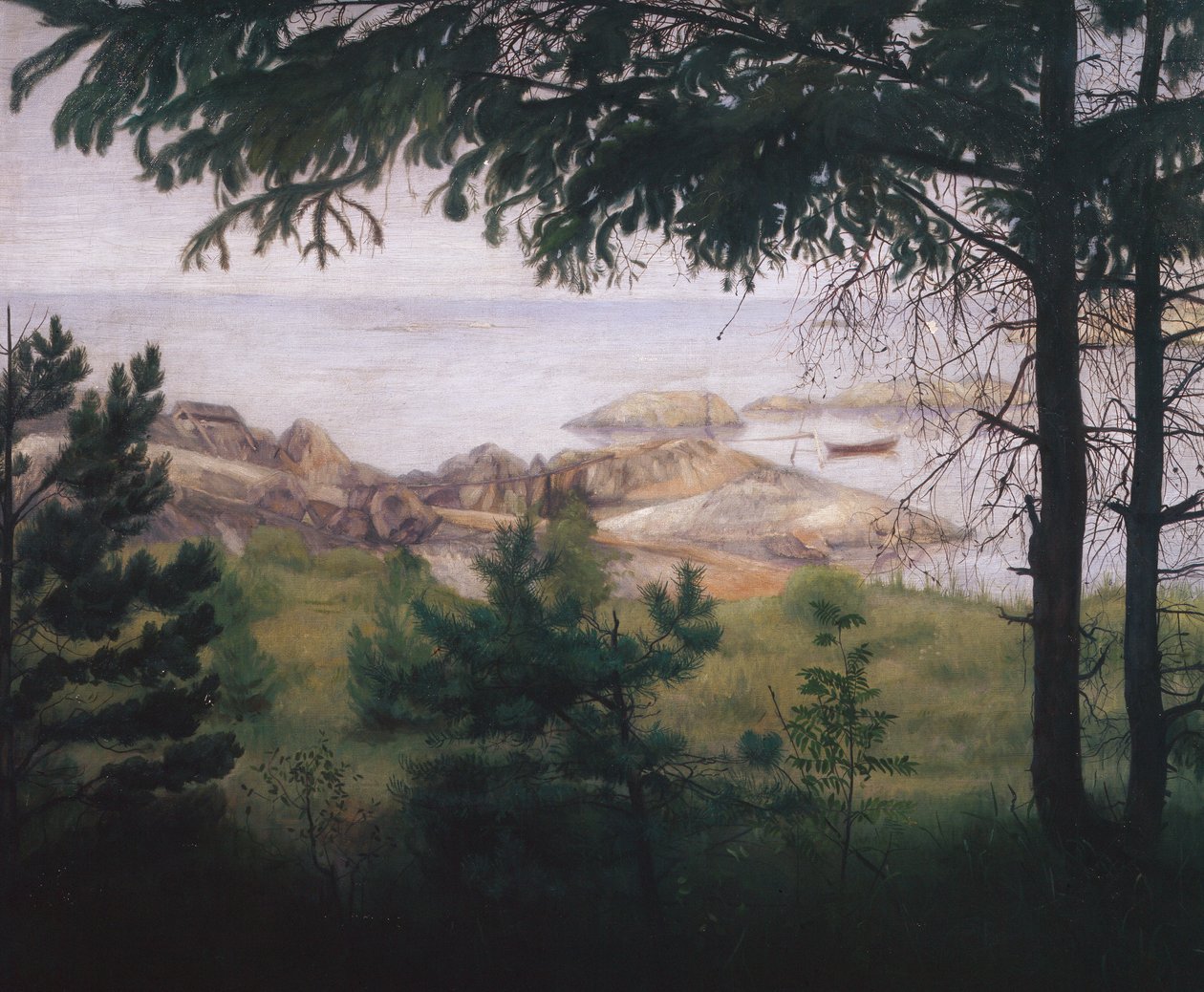 Aan zee door Harald Oscar Sohlberg