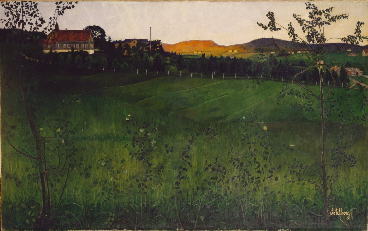 Rijp veld door Harald Oscar Sohlberg