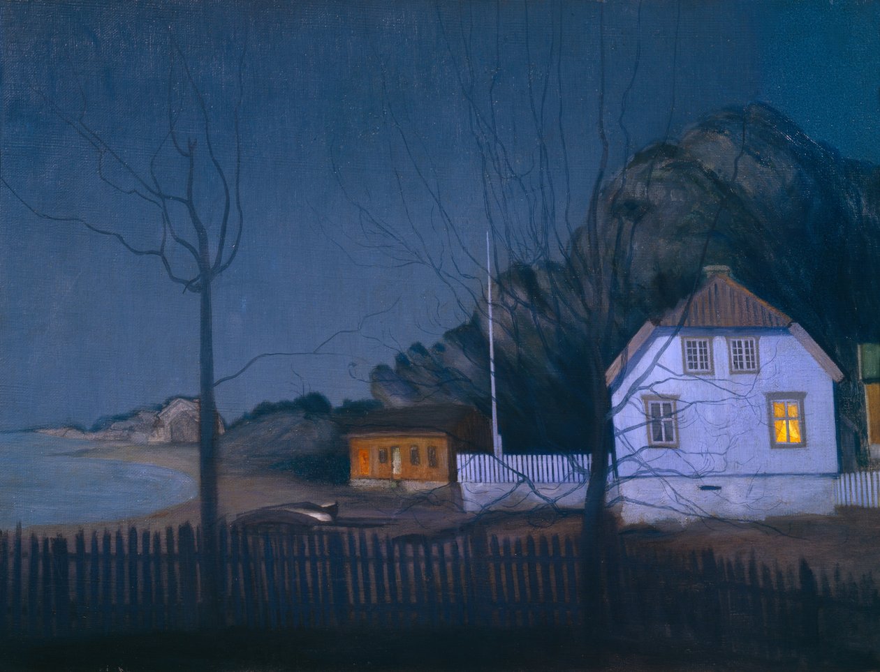 Het landhuis en de kleine houder door Harald Oscar Sohlberg