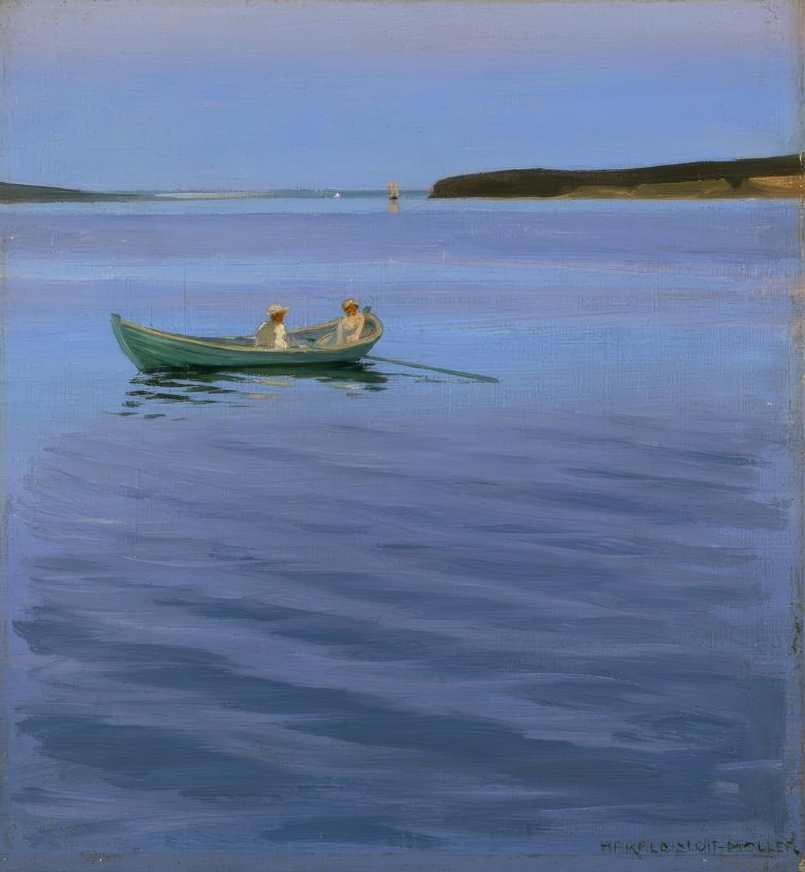 Boottocht op idyllisch meer door Harald Slott Moller