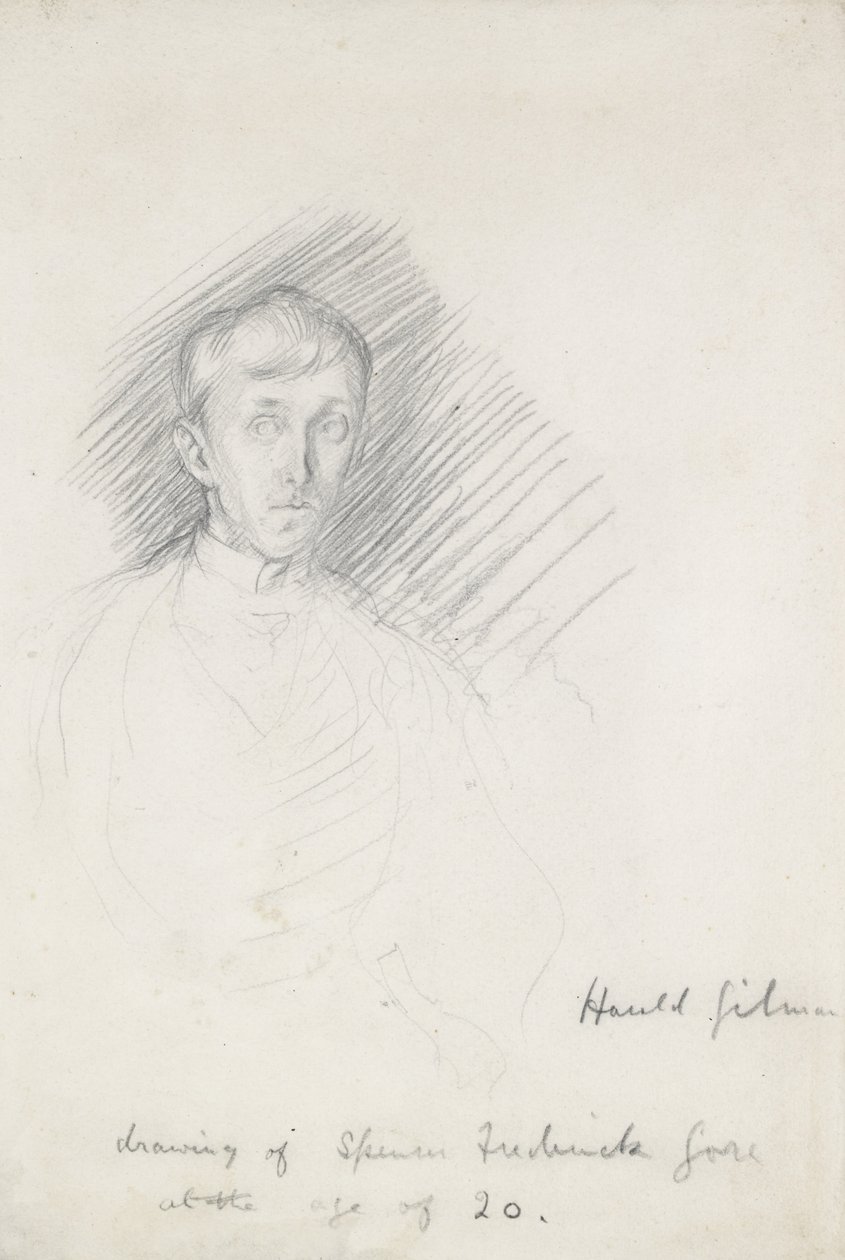 Portret van Frederick Spencer Gore (1878 - 1914) door Harold Gilman