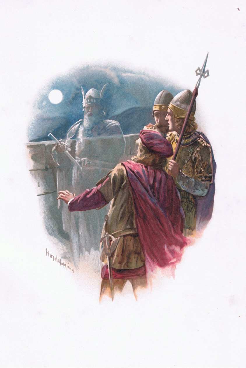 Geest, illustratie uit Hamlet door Harold Copping