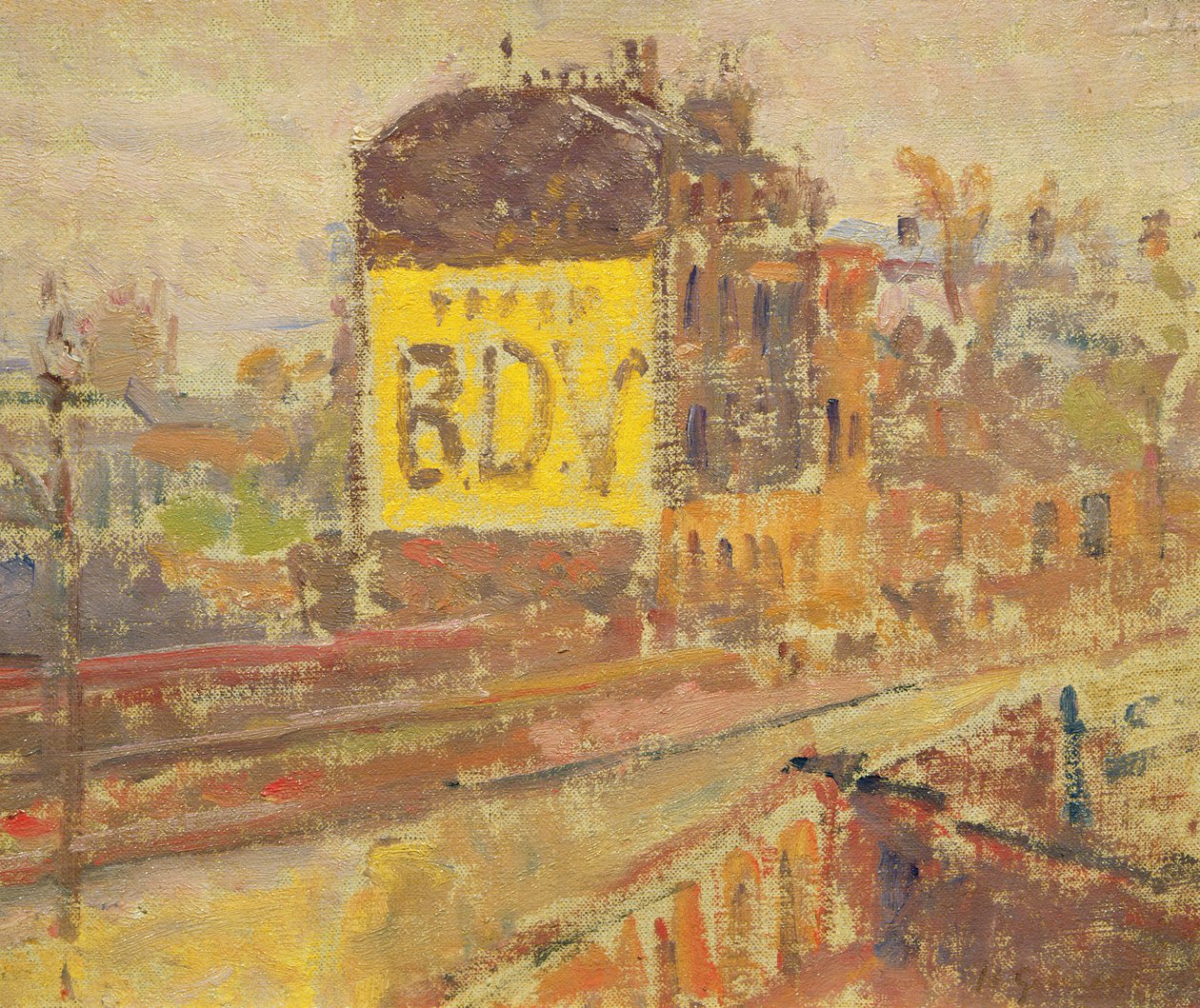 Hampstead Road, c.1910-11 door Harold Gilman