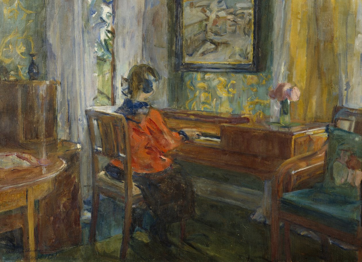 Bij de piano van overgrootmoeder door Harriet Backer