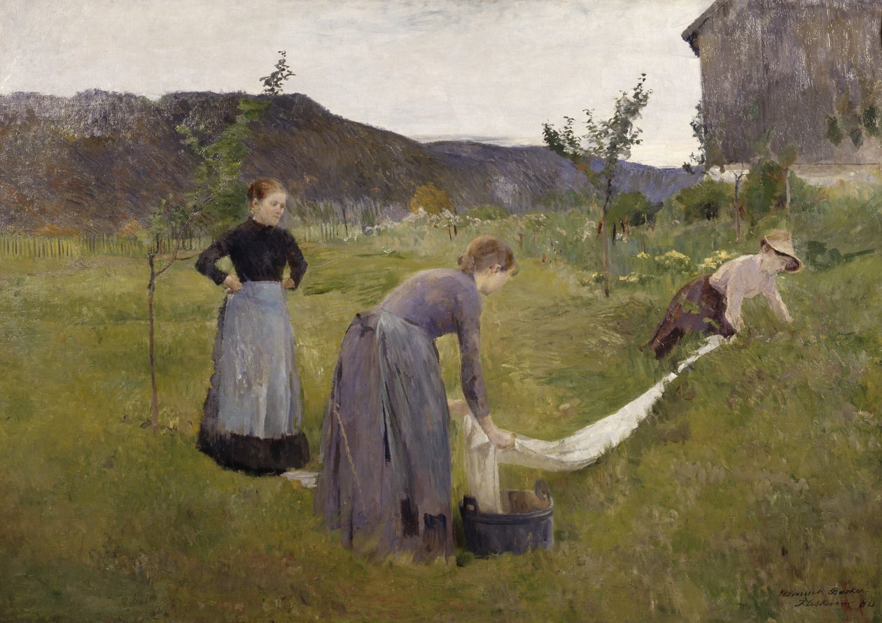 Linnen Bleken door Harriet Backer