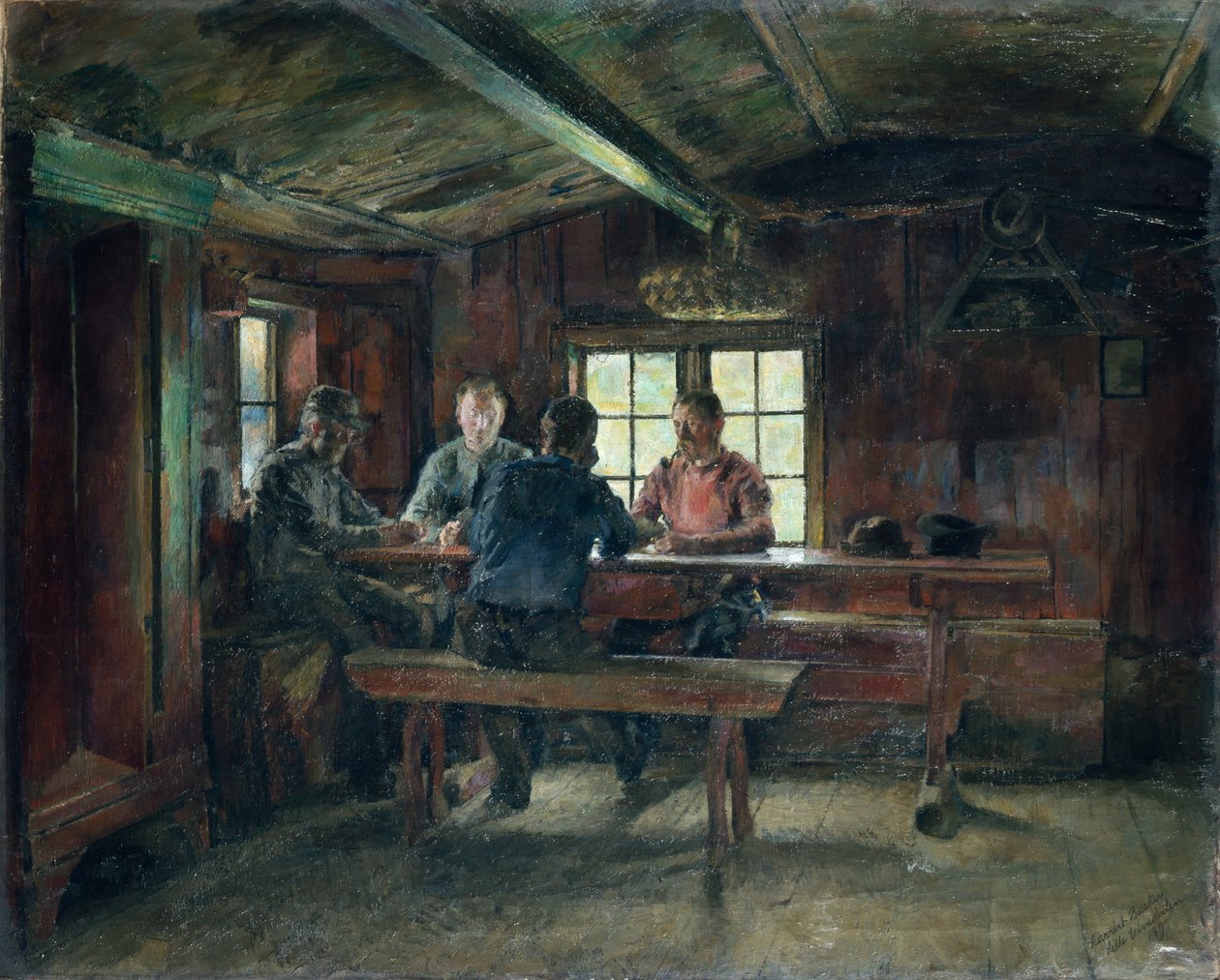 Kaartspelers door Harriet Backer