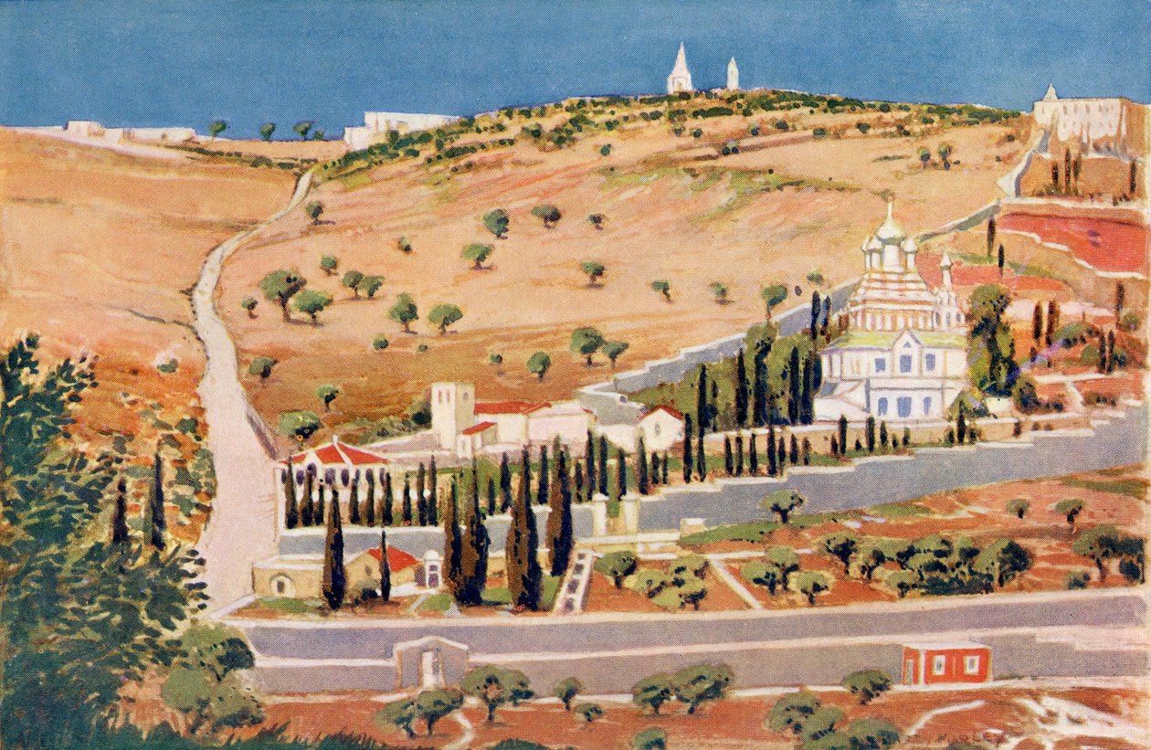 De Olijfberg, Jeruzalem, c.1910 door Harry Morley