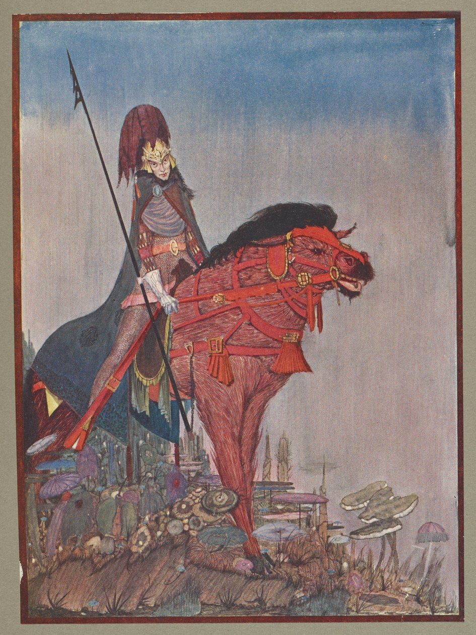Baron Frederick Von Metzengerstein door Harry Clarke