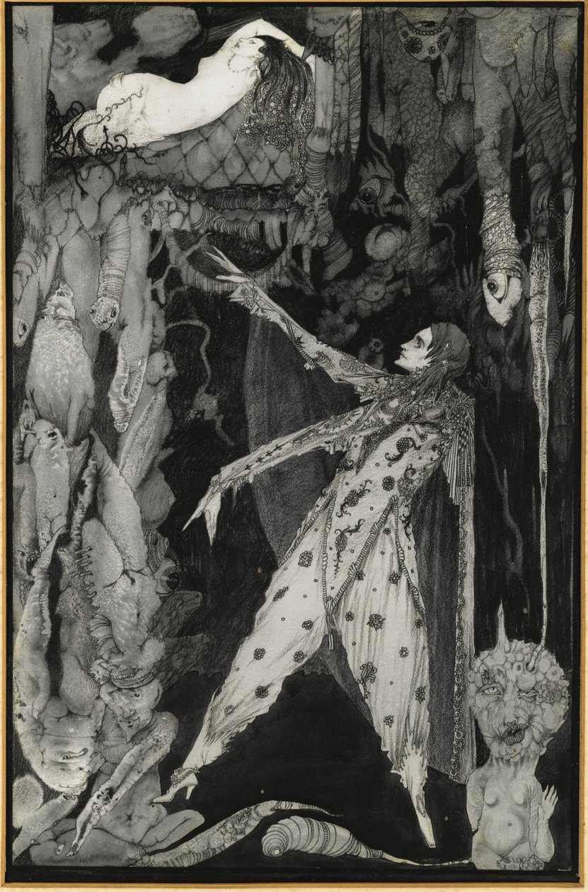 Illustratie bij Goethes Faust, 1924-1925 door Harry Clarke