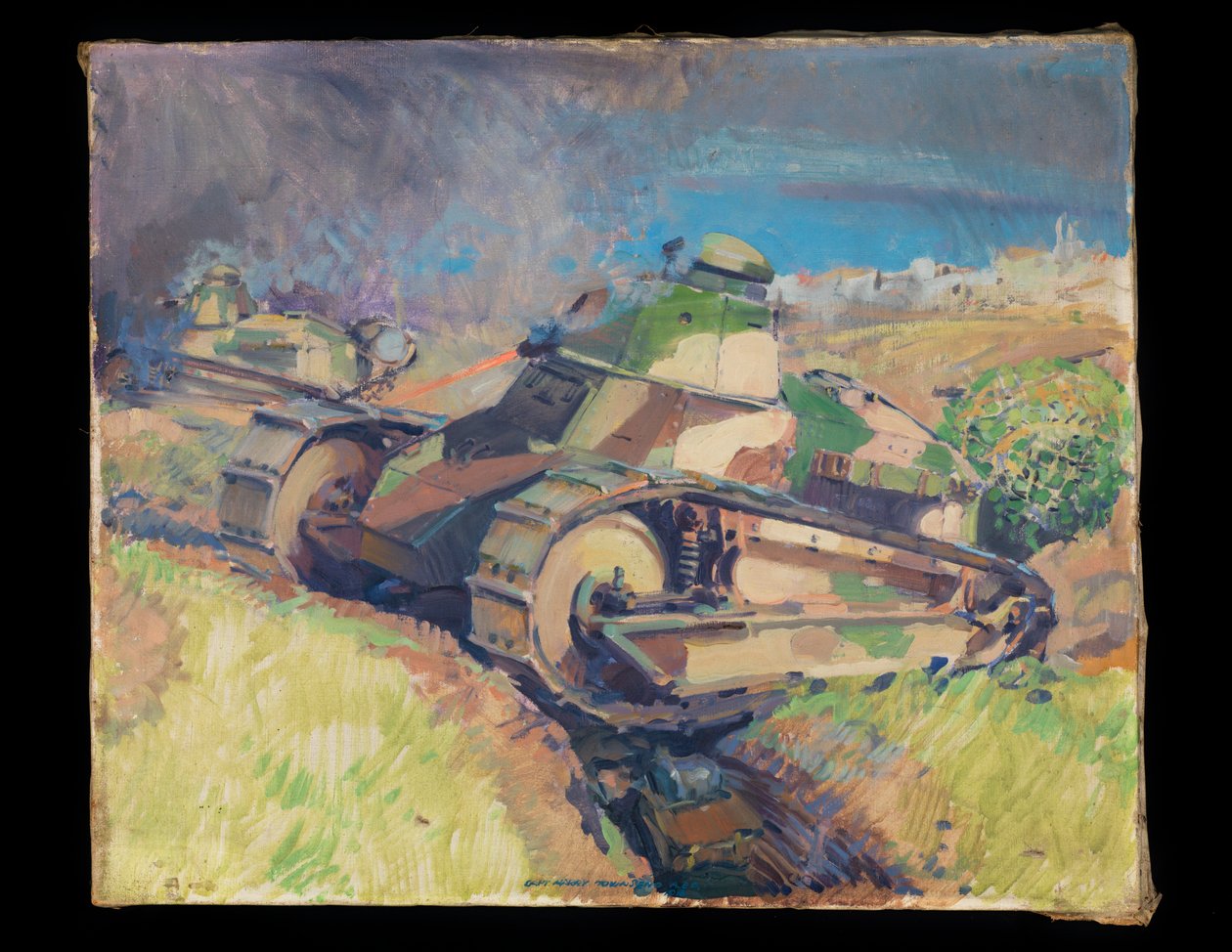 Tanks in actie door Harry Everett Townsend