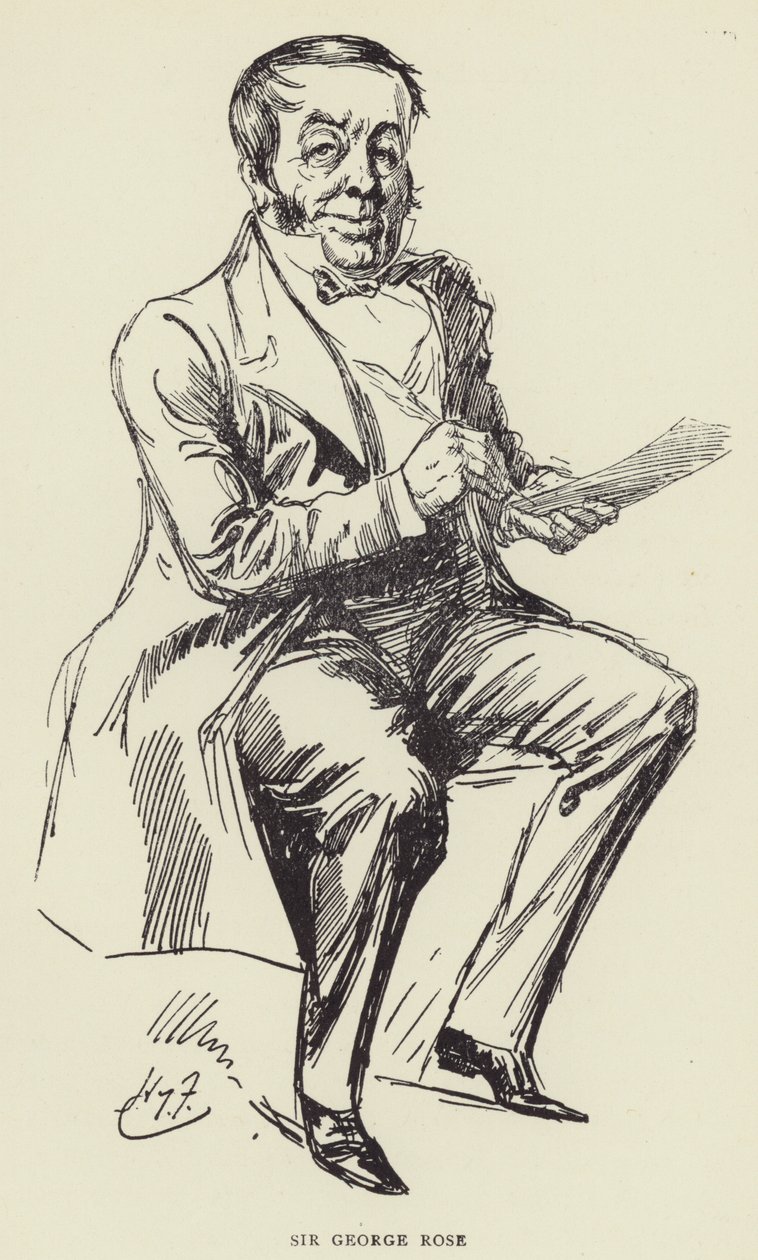 Sir George Rose door Harry Furniss