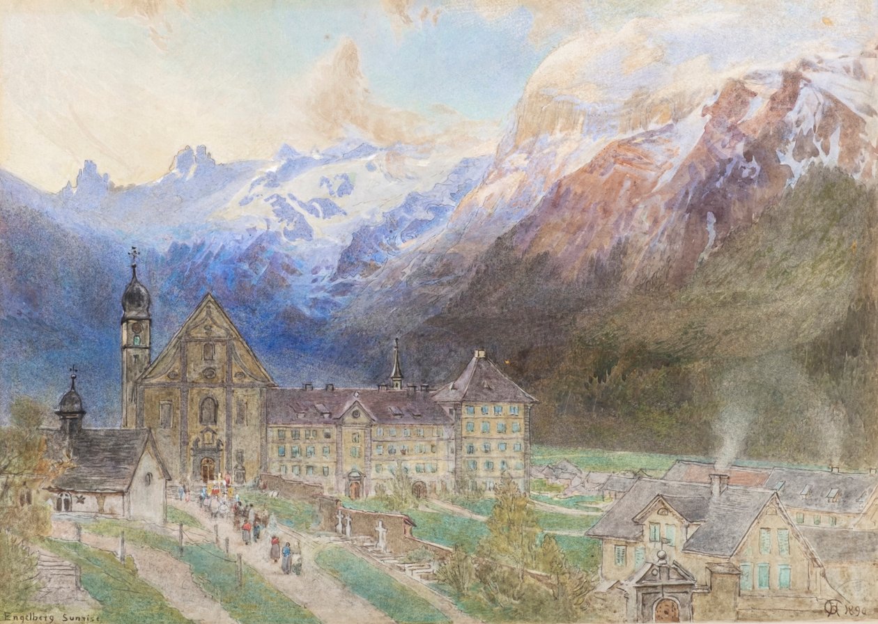 Zonsopgang in Engelburg door Harry Goodwin