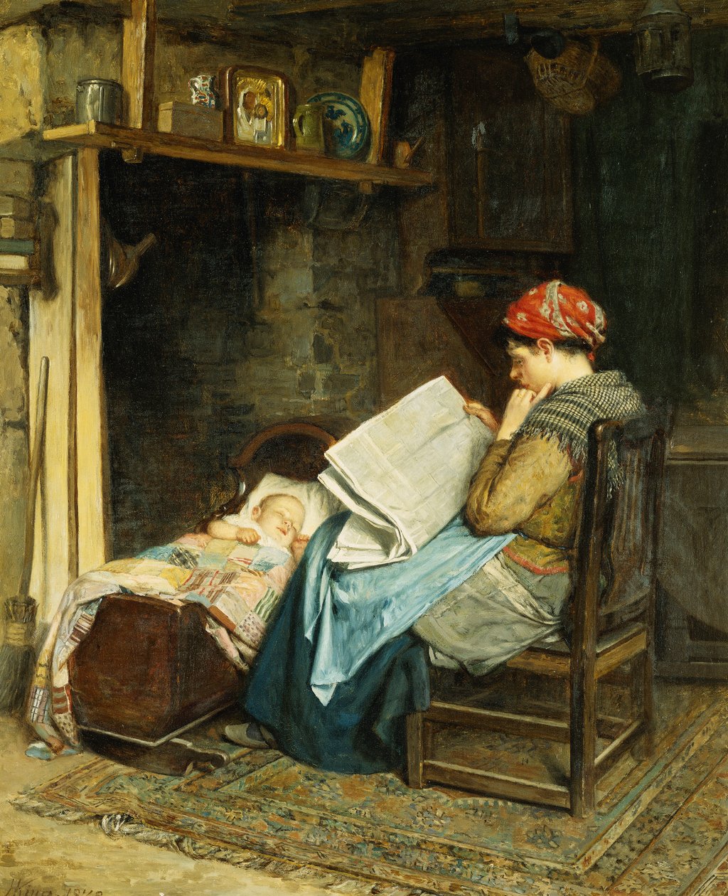 De ochtendkrant, 1878 door Haynes King