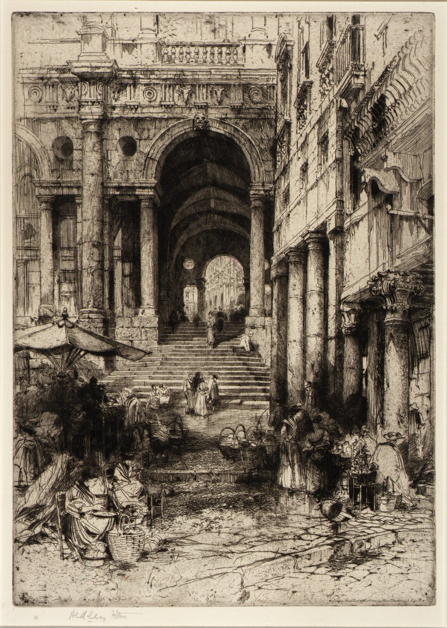 Kleine markt, Vincenzia door Hedley Fitton